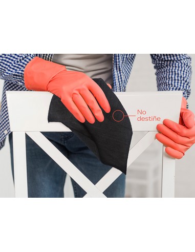 Bayeta Microfibra Multiusos Negra 40X38 cm....