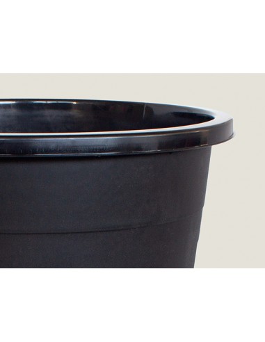 Cubo Basura Industrial 50 l. Negro Sin Tapa 