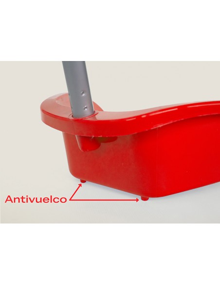 Recogedor Antivuelco Con Filo De Goma + Palo Metálico Enroscado