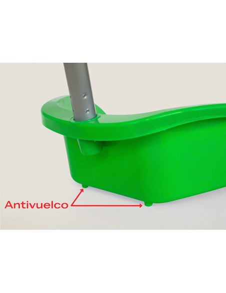 Recogedor Antivuelco Con Filo De Goma + Palo Metálico Enroscado