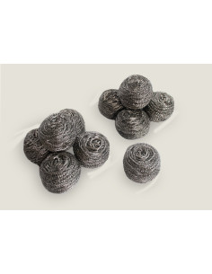 Estropajo Acero Inoxidable 40 g., Lote 12 Unidades