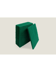 Estropajo Fibra Verde 15X10X0,7 cm., Lote 6 Unidades