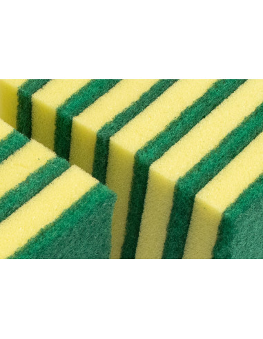 Estropajo Fibra Verde Con Esponja 14x9x2-0,7...