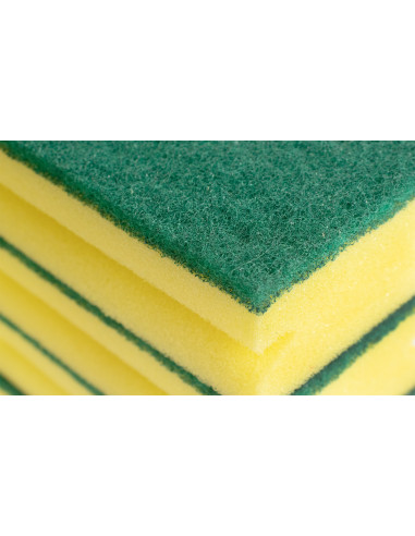 Estropajo Fibra Verde Salvauñas 14x7x4-0,7 cm.,...