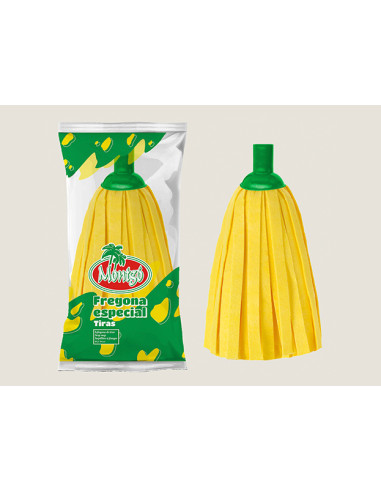 Fregona Tiras Sintéticas Amarilla Super Galga...