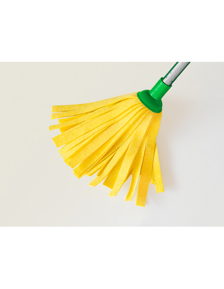 Fregona Tiras Sintéticas Amarilla Super Galga 180, 60 Tiras