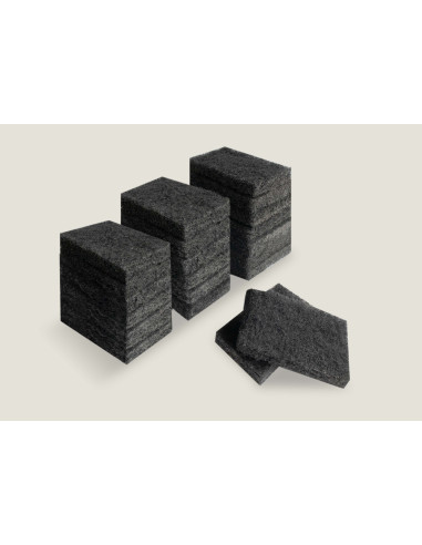 Estropajo fibra negra Experto 16x9,5x2 cm.,...